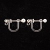 304 Stainless Steel Clip-on Earring Findings STAS-G247-04P-1