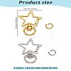 20 Sets 2 Colors Zinc Alloy Swivel Lobster Clasps FIND-LP0002-77-2