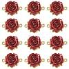 12Pcs Valentine's Day Rose Flower Alloy Links Connectors FIND-FS0004-87-1