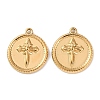 304 Stainless Steel Pendants STAS-P432-01F-G-1