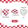 30Pcs Alloy Enamel Pendants ENAM-SC0007-61A-2