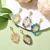 Natural & Synthetic Gemstone Pendant Decorations HJEW-JM01828-01-2