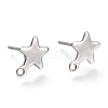 Non-Tarnish 304 Stainless Steel Stud Earring Findings LS-X-STAS-K212-05P-1