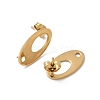 304 Stainless Steel Stud Earring Finding STAS-V015-29G-2