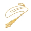 Rack Plating Brass Macrame Pouch Necklace Making for Gemstone Nuggets KK-M285-02A-G-1