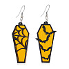 Halloween Coffin Acrylic Dangle Earrings FS-WG35652-06-1