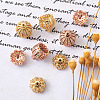 Hollow Brass Micro Pave Clear Cubic Zirconia Beads ZIRC-TA0001-16-3