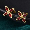 304 Stainless Steel Stud Earrings EJEW-C135-01G-01-3