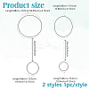 2Pcs 2 Styles Zinc Alloy with ABS Imitation Pearl Body Chain for Women AJEW-HY0002-12-2
