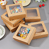 Kraft Paper Candy Storage Box CON-WH0084-90B-4