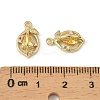 Brass Micro Pave Cubic Zirconia Pendants KK-C107-05G-3