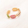 304 Stainless Steel Cuff Rings for Women LS-RJEW-D334-02B-G-1