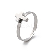 304 Stainless Steel Adjustable Rings for Women RJEW-F169-01P-03-4