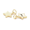 Real 18K Gold Plated Brass Enamel Charms KK-L206-019G-4