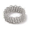 Non-Tarnish 304 Stainless Steel Wave Finger Rings for Women RJEW-G315-07E-P-2