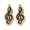 Ion Plating(IP) 304 Stainless Steel Enamel Pendants STAS-M102-42A-G-1
