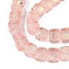 Handmade Foil Glass Beads Strands FOIL-Q002-04J-3