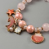 2Pcs 2 Style Glass Beaded Stretch Bracelets Set BJEW-WH0016-21A-2