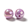UV Plating Rainbow Iridescent Acrylic Beads PACR-D070-01E-3