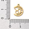 Real 18K Gold Plated 304 Stainless Steel Pendants STAS-R003-02G-07-3
