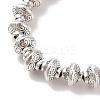 Tibetan Style Bicone Alloy Bead Strands TIBEB-O007-14-RS-1