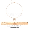 2Pcs 2 Colors Mom Daughter Hand in Hand Family Heart Alloy Pendant Necklaces NJEW-FS0001-10A-5
