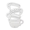 Cup Carbon Steel Cutting Dies Stencils X-DIY-R079-051-2