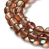 Synthetic Moonstone Beads Strands G-P528-J01-02-3