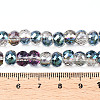 Electroplated Glass Beads Strands EGLA-Q092-8mm-A01-4