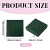 5Pcs Rhombus Textured Cardboard Jewelry Packing Boxes with Sponge Inside CBOX-TA0001-18E-3