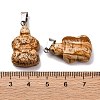 Natural Picture Jasper Pendants G-B127-06P-08-4