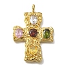 Ion Plating(IP) 304 Stainless Steel Colorful Rhinestone Pendants X-STAS-C105-11G-1