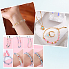 10 Colors Two Tone Transparent Glass Beads GLAA-SP0001-09-6