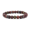 Buddhism Prayer Beads Stretch Bracelet BJEW-JB07124-1