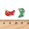 304 Stainless Steel Enamel Pendants STAS-P396-20G-M-3
