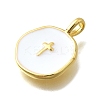 Brass with Enamel Pendants LS-KK-D295-31G-02-3