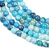 Natural Gemstone Hemimorphite Round Beads Strands G-L145-6mm-01-4