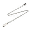 Non-Tarnish 201 Stainless Steel Kitten Pendant Necklaces LS-NJEW-T009-JN125-40-1-2