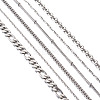 304 Stainless Steel Chain Necklace NJEW-TA0001-10P-3