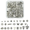100Pcs 25 Styles Tibetan Style Alloy Beads TIBEB-YW0001-29-1