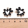 Rack Plating Alloy Enamel Pendants ENAM-N056-344A-3