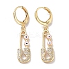 Real 18K Gold Plated Brass Dangle Leverback Earrings EJEW-L269-016G-03-1