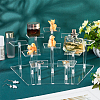 10-Slot Transparent Acrylic Minifigures Display Risers ODIS-WH0043-29B-4