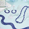 10 Strands Baking Electroplate Glass Beads Strands GLAA-BW0001-01-6