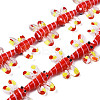 Autumn Theme Handmade Lampwork Beads Strands LAMP-Q031-017E-1