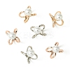 6Pcs 3 Colors Alloy with Plastic Scarf Buckle Ring AJEW-CJ0001-38-3