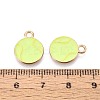 Alloy & Enamel Pendants ENAM-T021-70G-3
