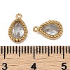 Ion Plating(IP) 304 Stainless Steel Micro Pave Cubic Zirconia Charms STAS-K256-20G-09-3