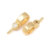 Brass Micro Pave Cubic Zirconia Peg Bails Pin Pendants KK-Z146-21G-2