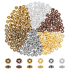 360Pcs 6 Colors Tibetan Style Alloy Beads Daisy Spacer Beads FIND-PH0020-63-1